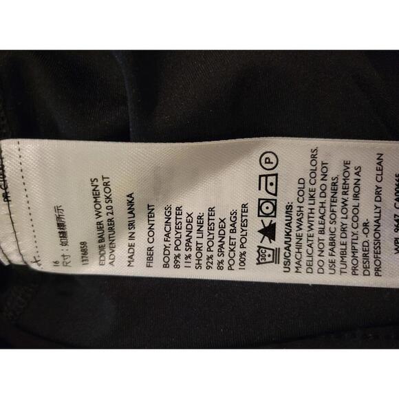 Eddie Bauer size 16 black adventurer 2.0 skort - Picture 4 of 4